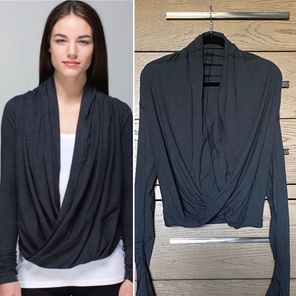 Lululemon Iconic Wrap Size 4. Heathered Black